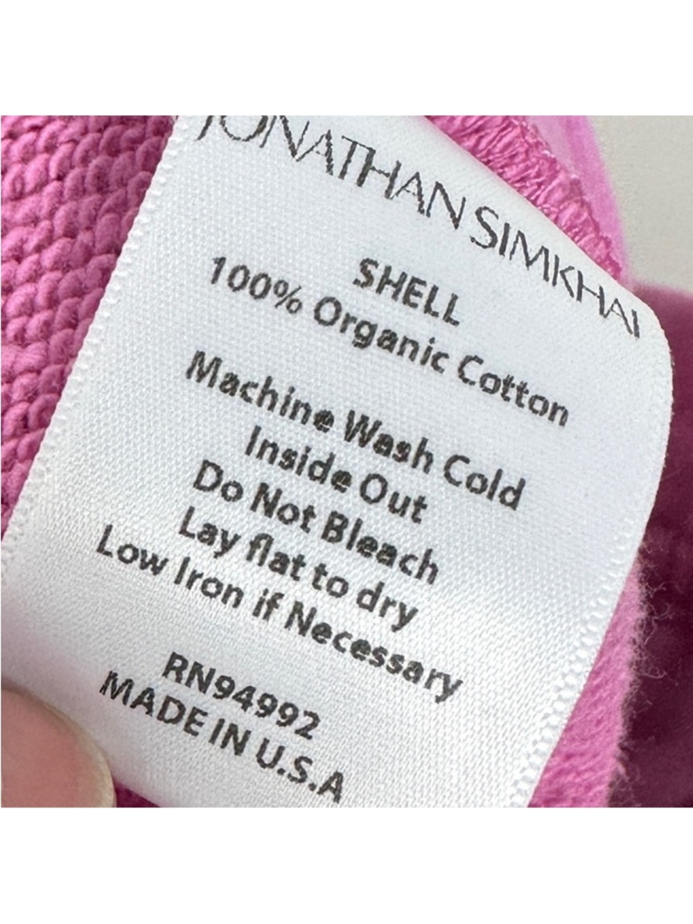 Jonathan Simkhai orchard Pink Drawstring Joggers - Picture 7 of 8